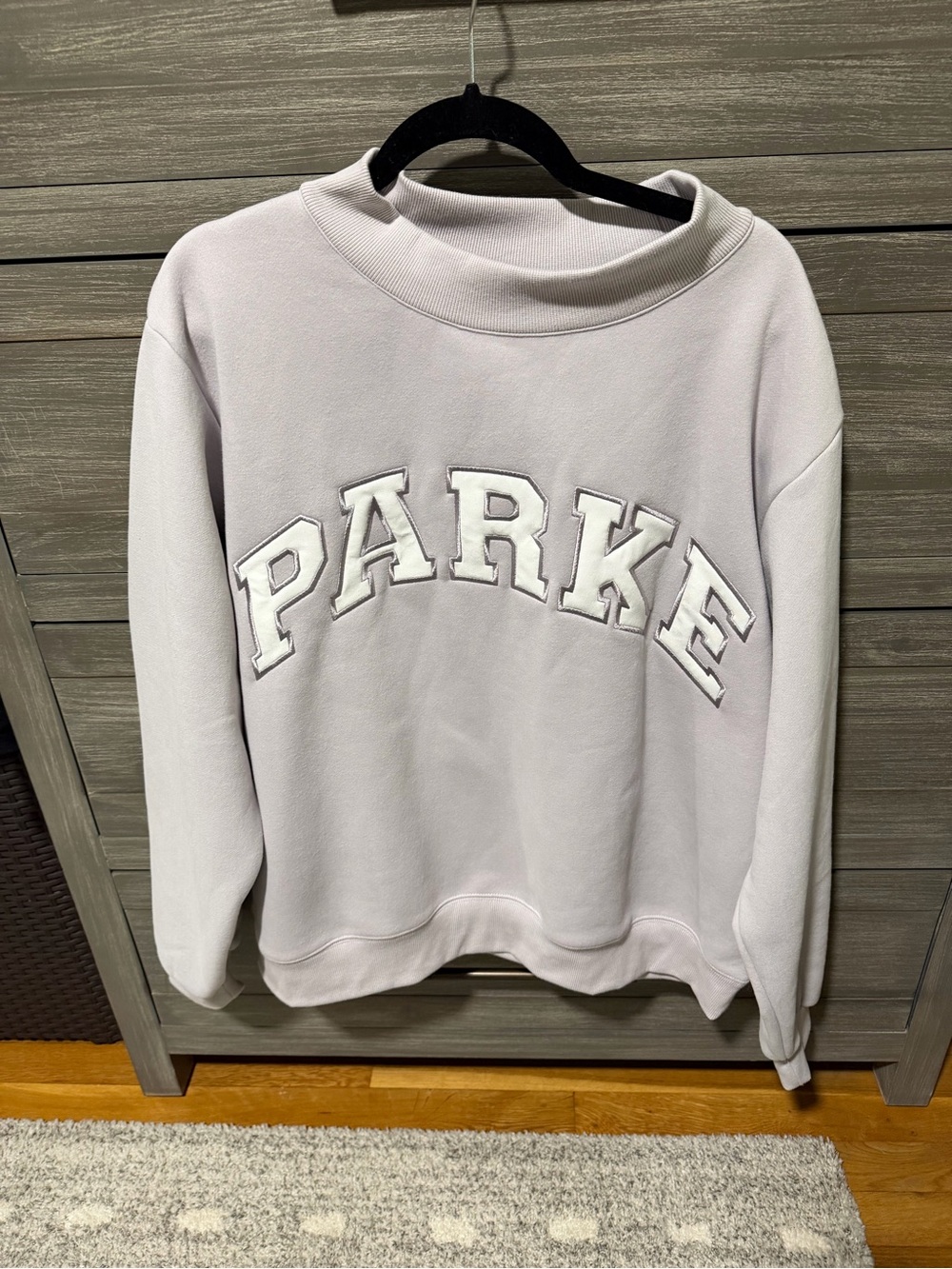 Parke Valentines 2026 mockneck in lavender size L/XL never worn but has no tags